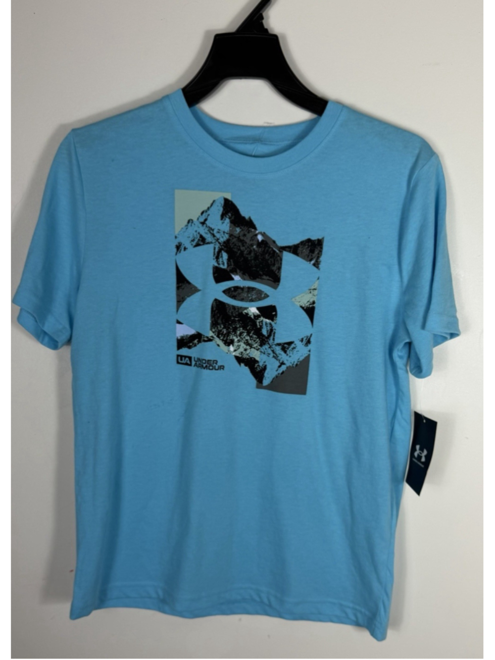 NWT Under Armour Big Boys' Mirror Mountain Graphic T-Shirt size youth large